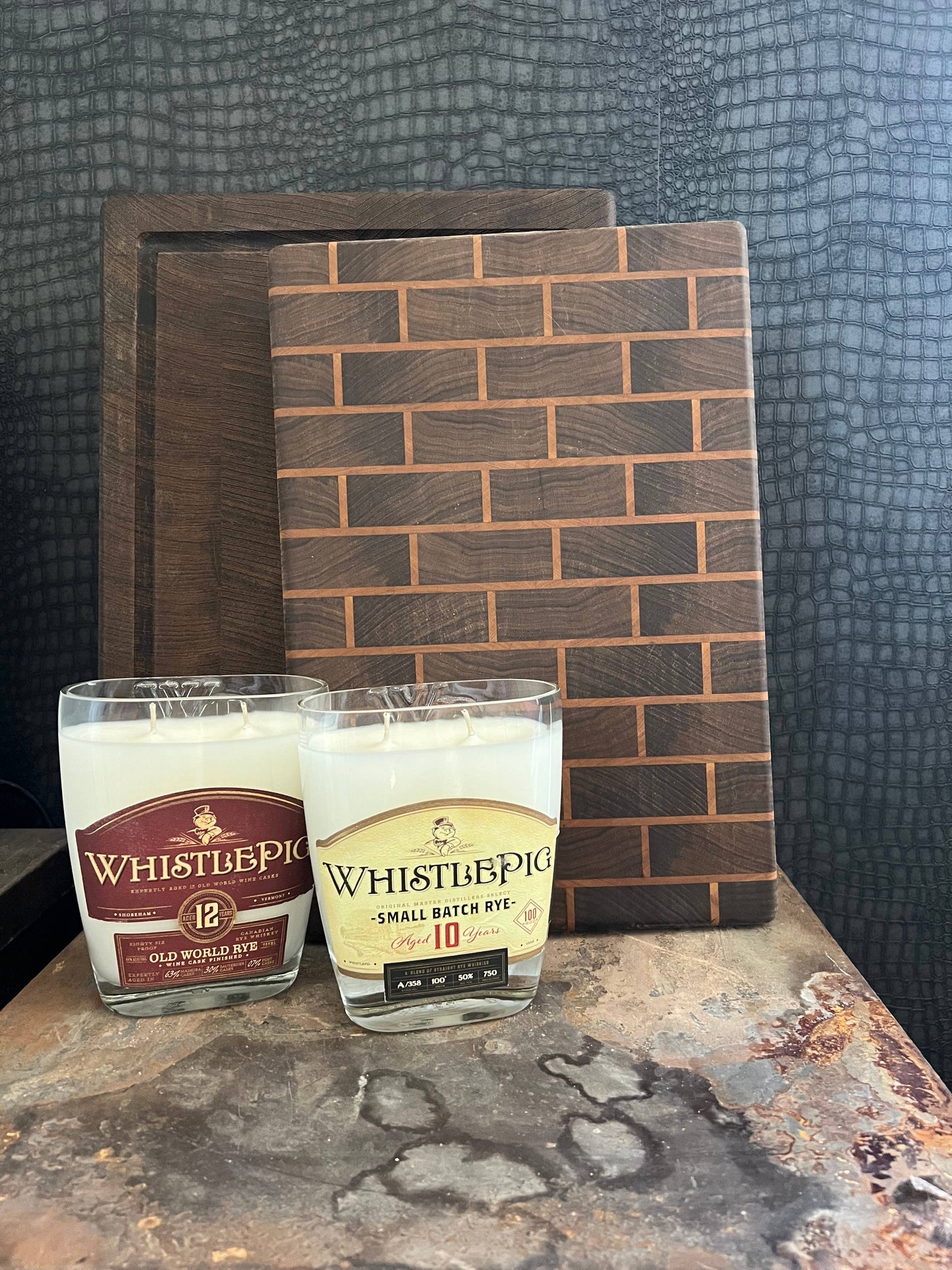 Recycled Whistle Pig Candle