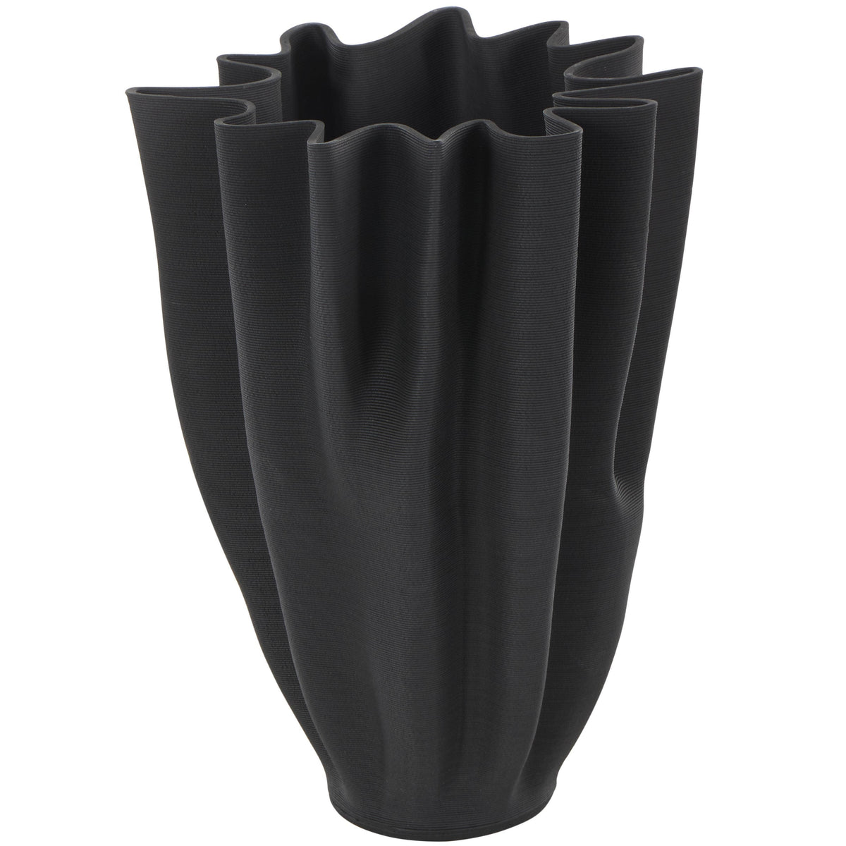 Contemporary Black Ceramic Vase