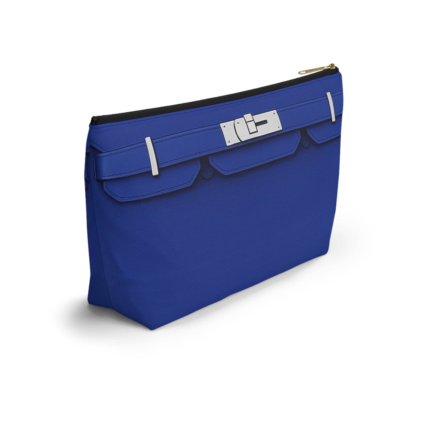 Canal Street Blue Large Makeup Bag —  T-Bottom Travel Bag