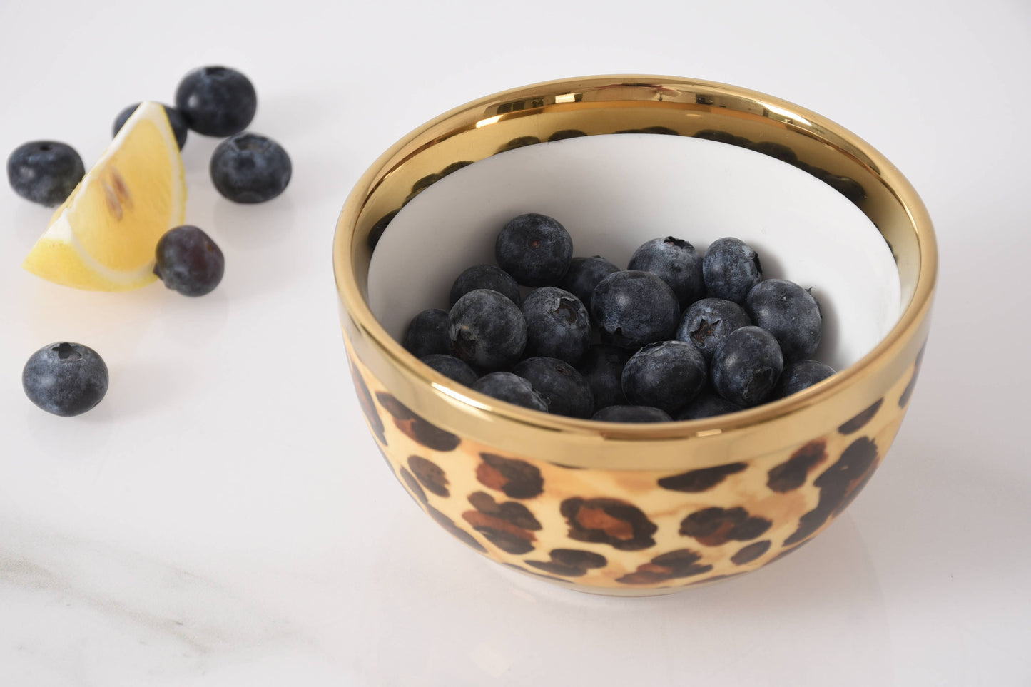 Leopard Snack Bowl in Porcelain