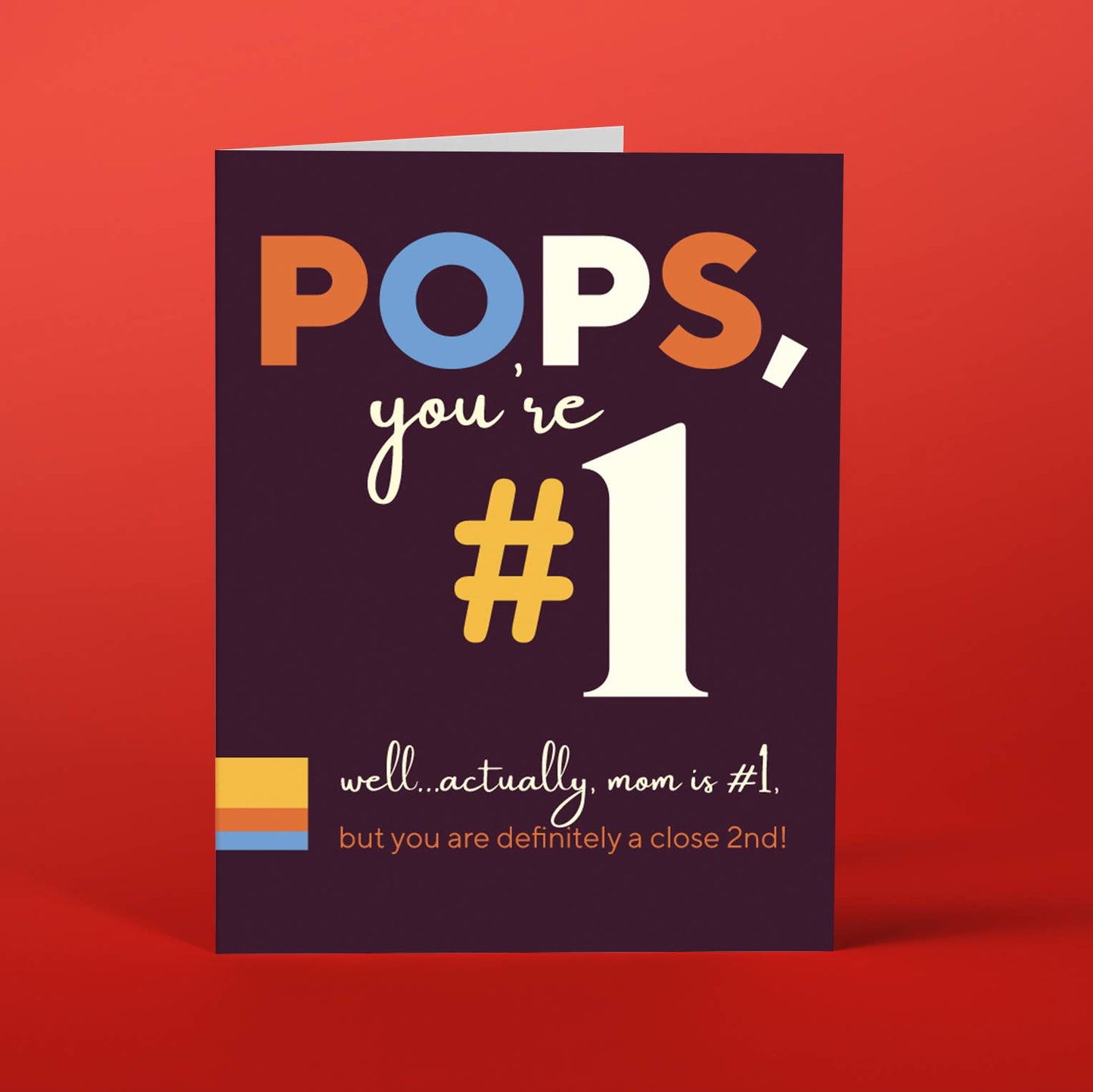 POPS #1 father's day card