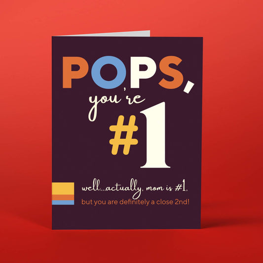 POPS #1 father's day card