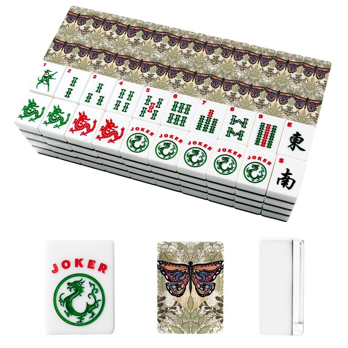 Butterfly American Mahjong Tiles