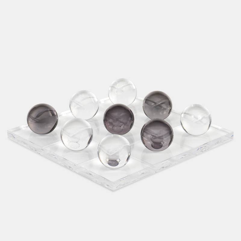 Acrylic Henged Tic-Tac-Toe Set