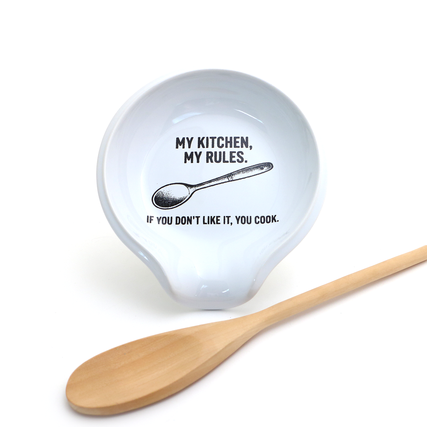 "My Kitchen My Rules" Spoon Rest