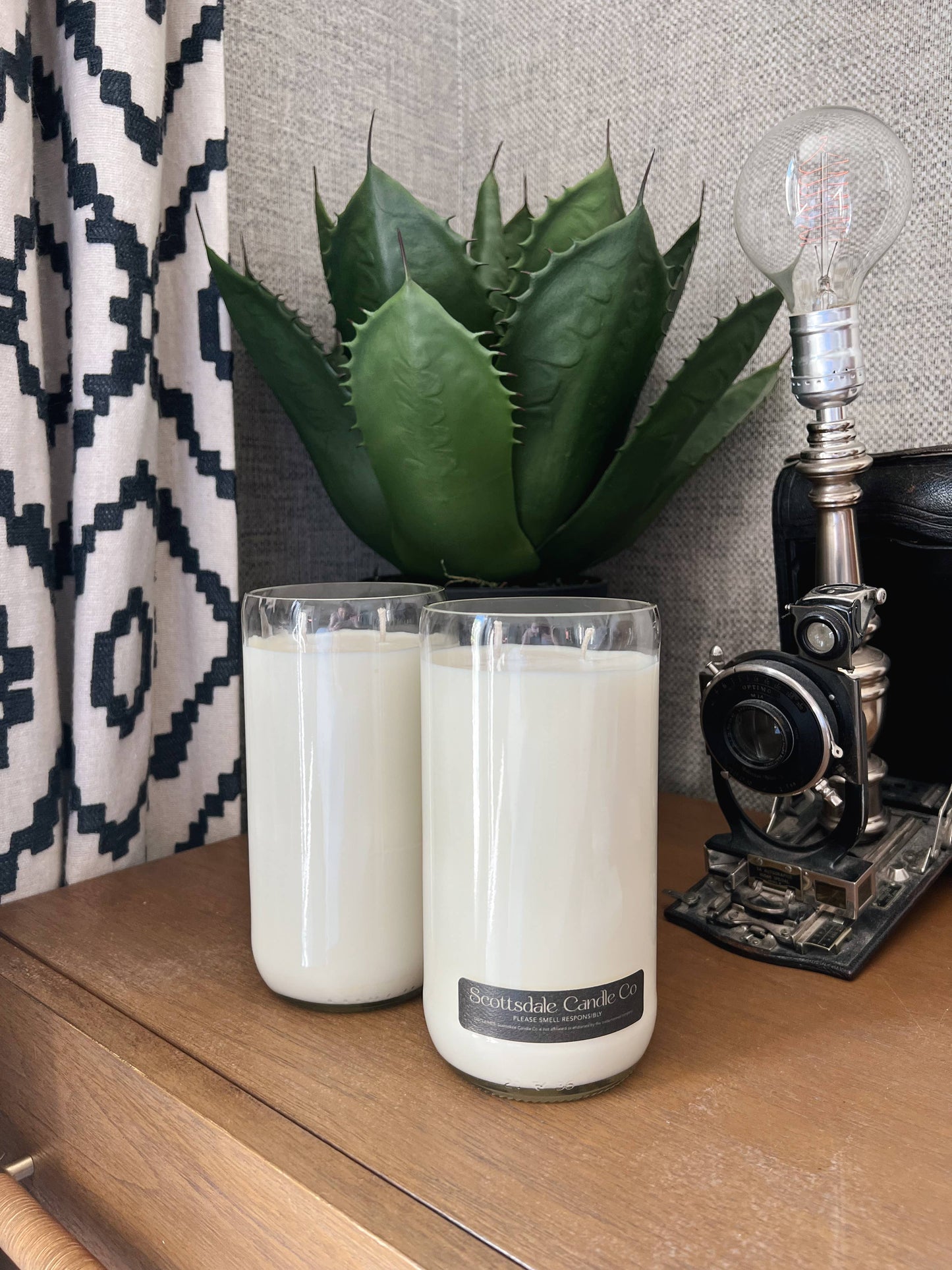 Code Blue Label (Recycled Bottle Candle)
