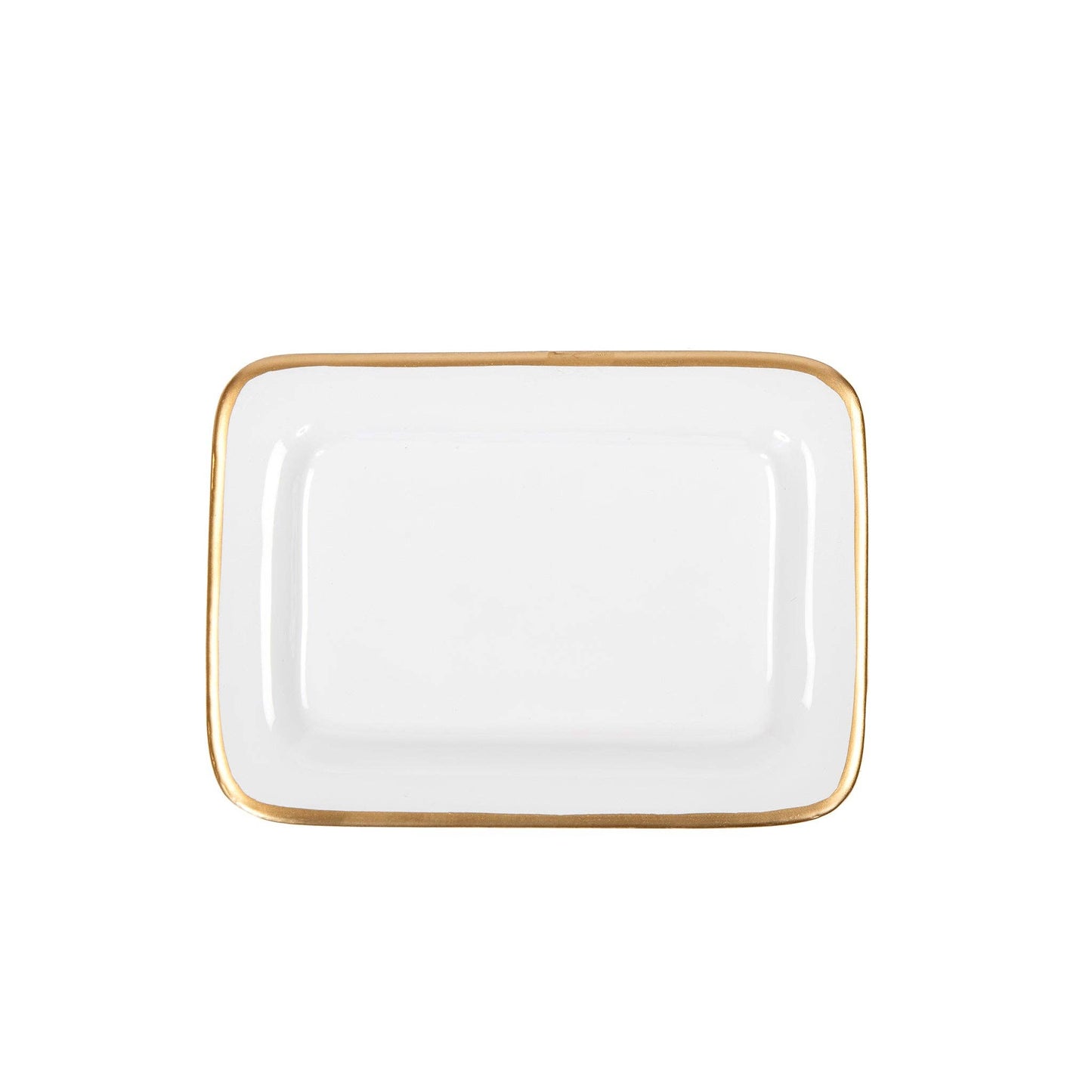 Gracie Enameled Laney Tray White