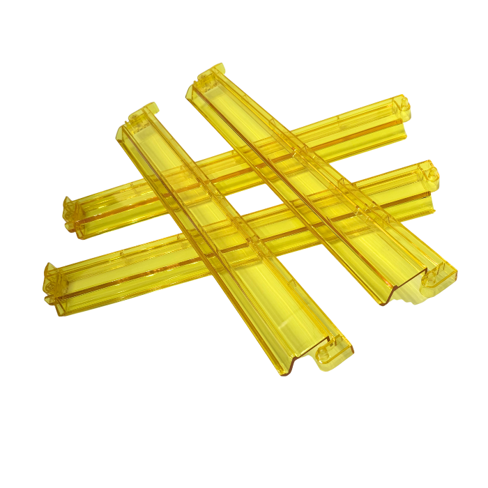 Mahjong Rack and Pusher Set of 4 - Multi Colors Blue Purple Red Green Clear