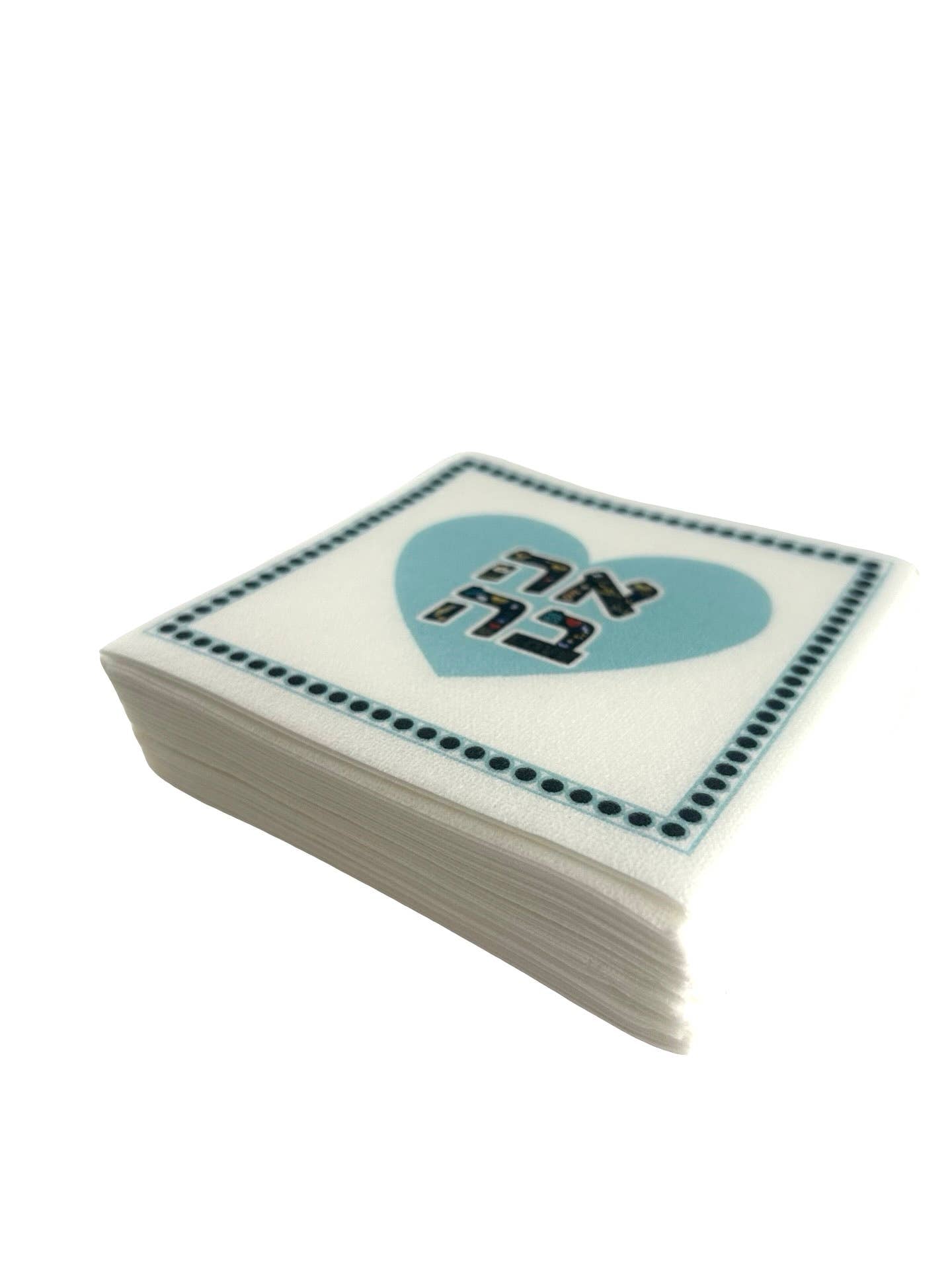Linen-Feel Cocktail Napkins, Ahava Aqua