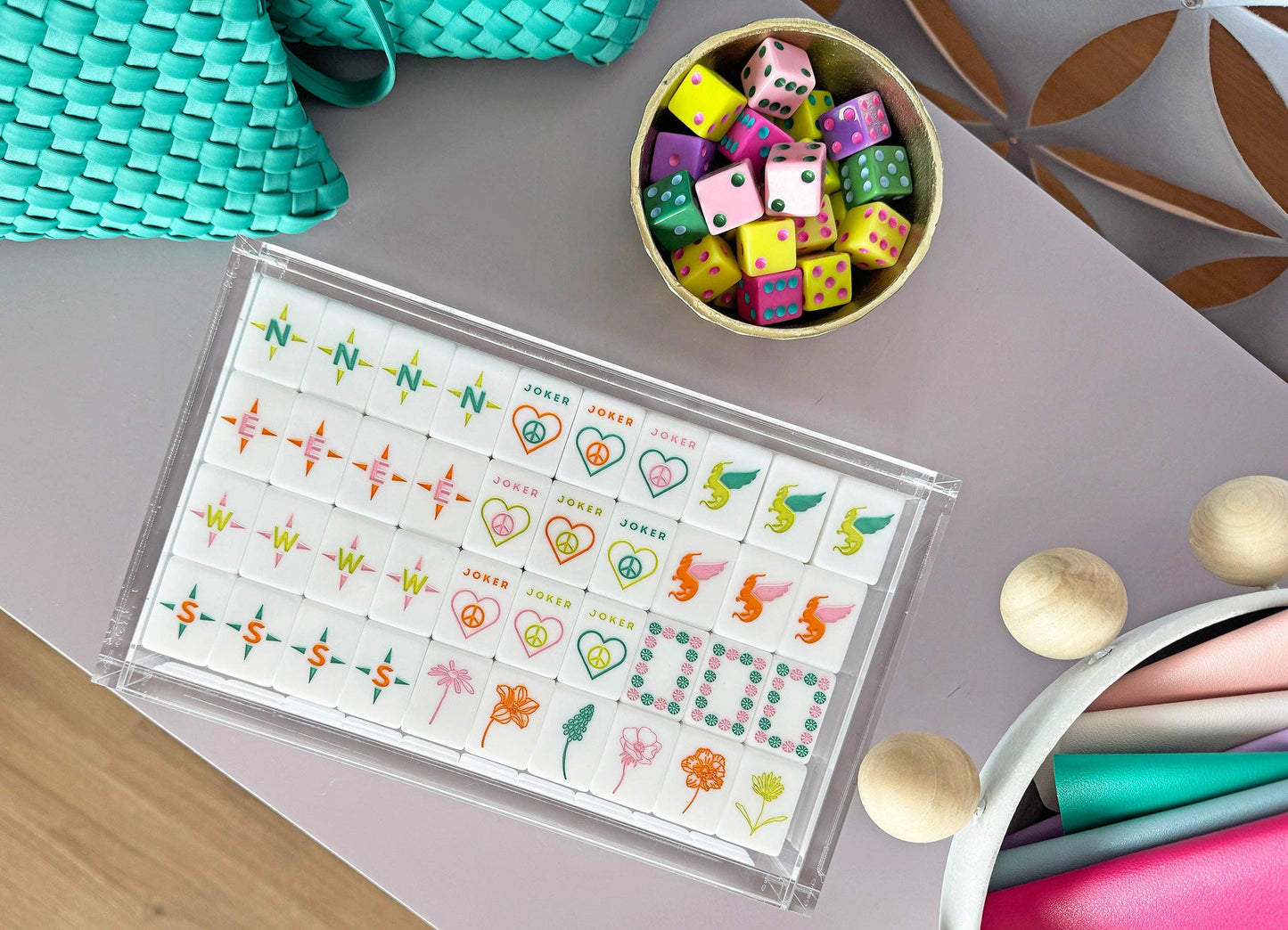 Lucite Mahjong Tile Display Box - Final Sale