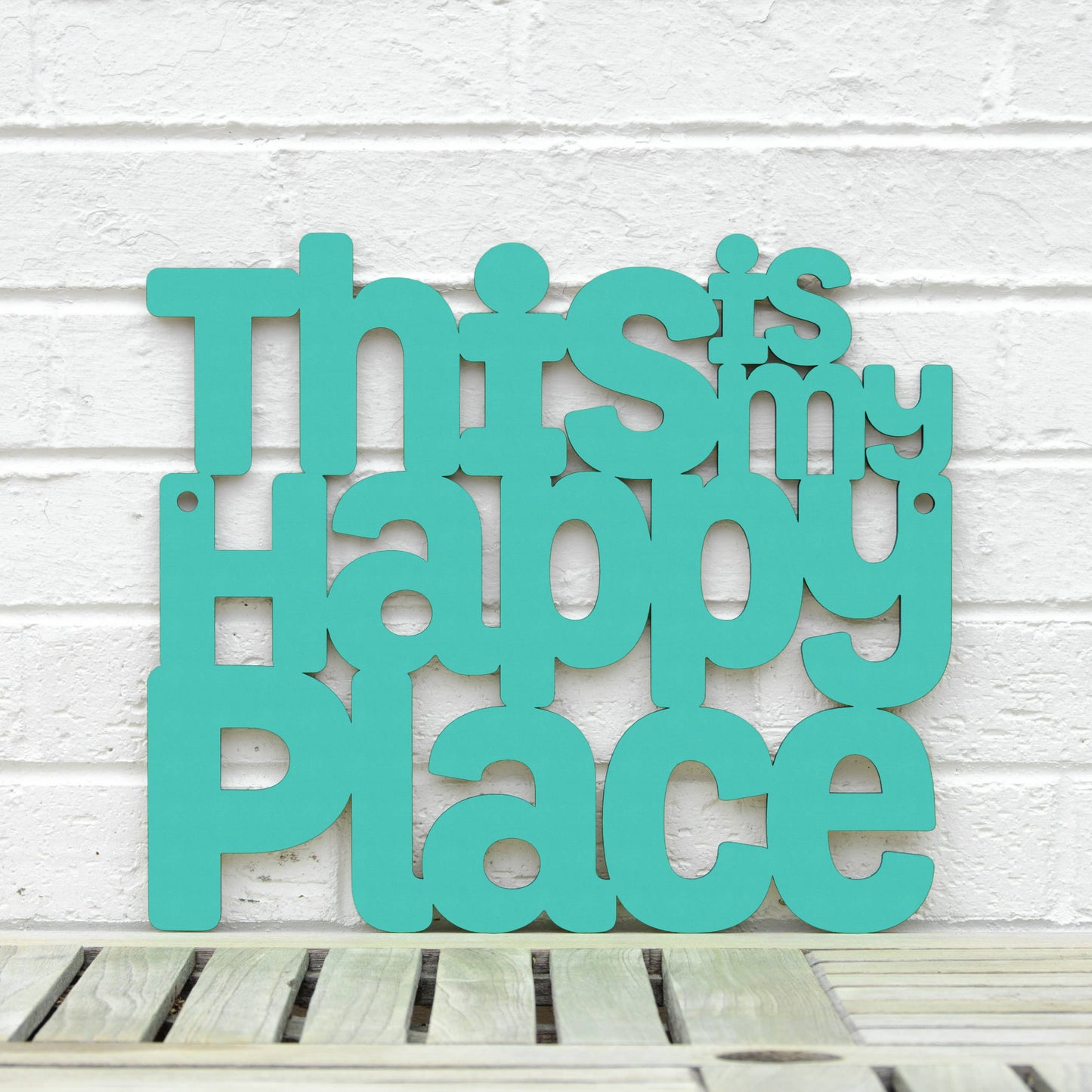 This Is My Happy Place Laser Cut Wood Wall Decor