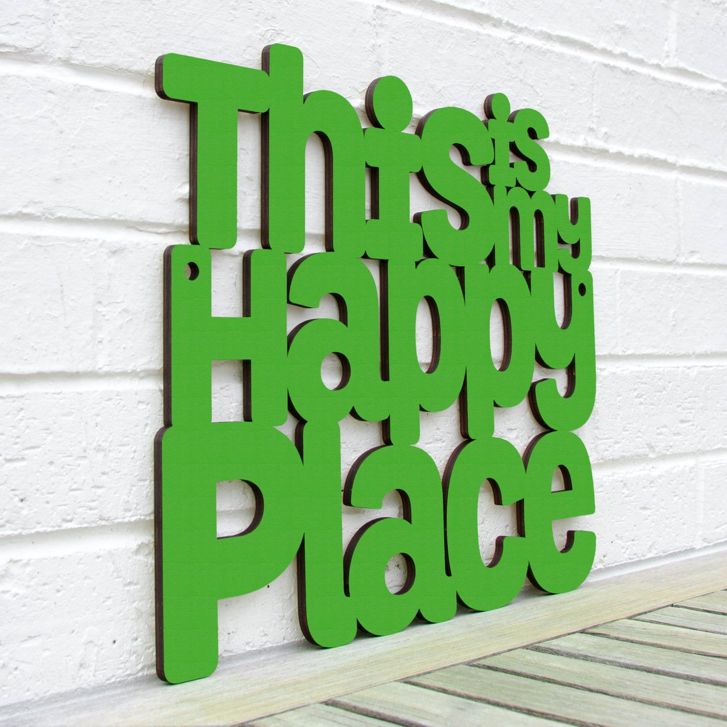 This Is My Happy Place Laser Cut Wood Wall Decor