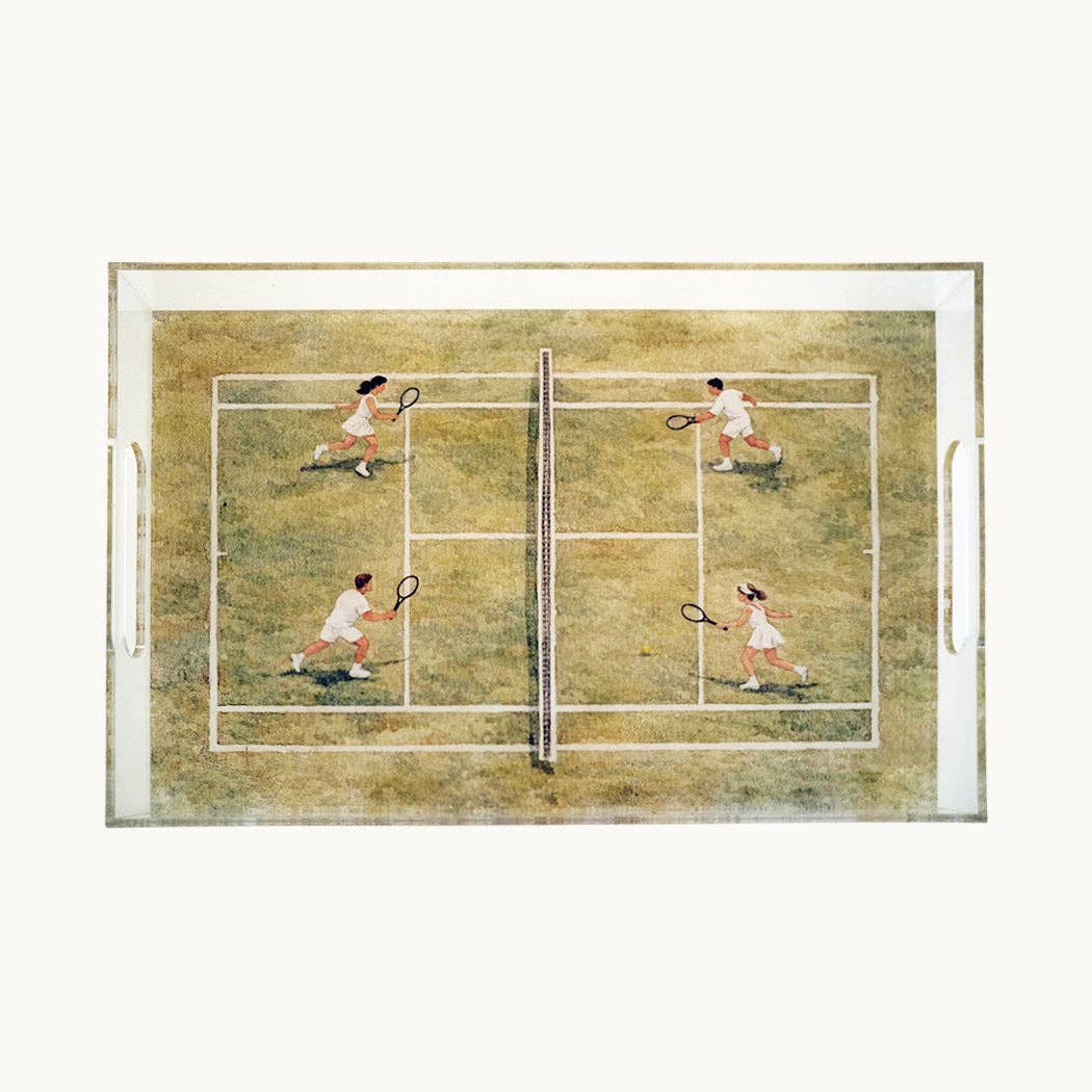 Acrylic tennis court tray