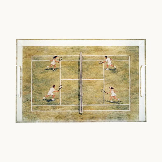 Acrylic tennis court tray