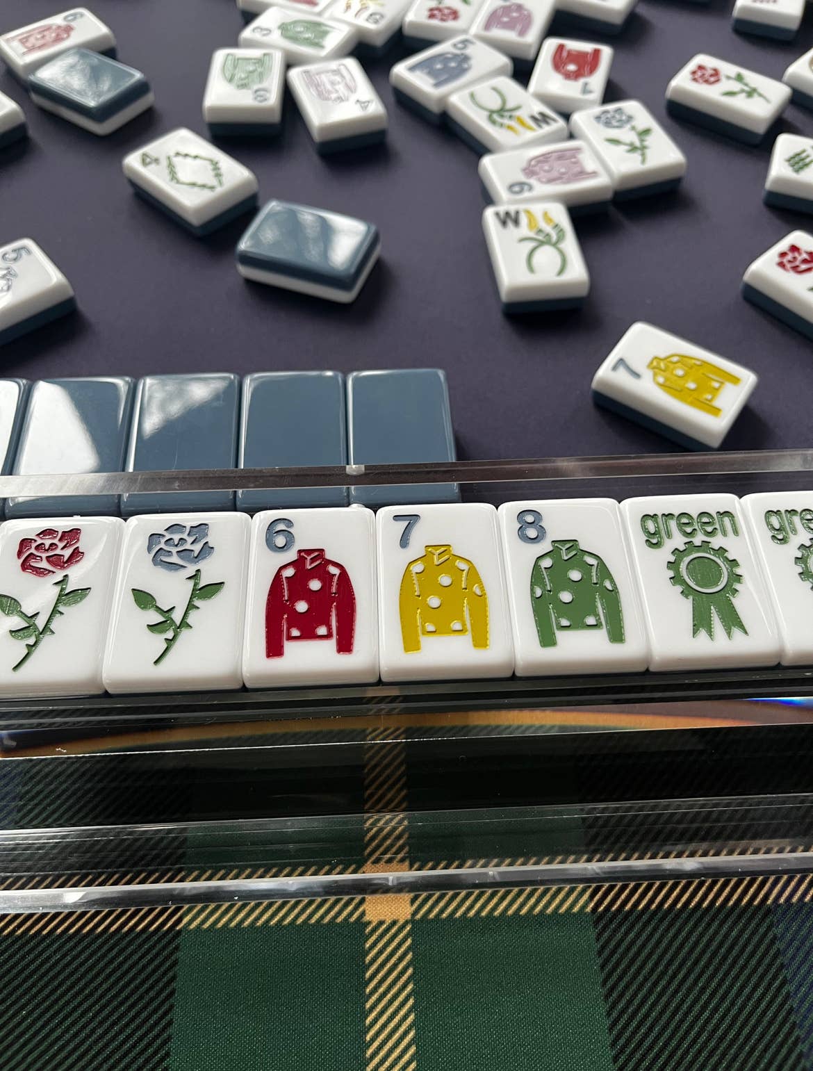 Polo Club (Equestrian) Mahjong Tiles (Racks and Mat not included)