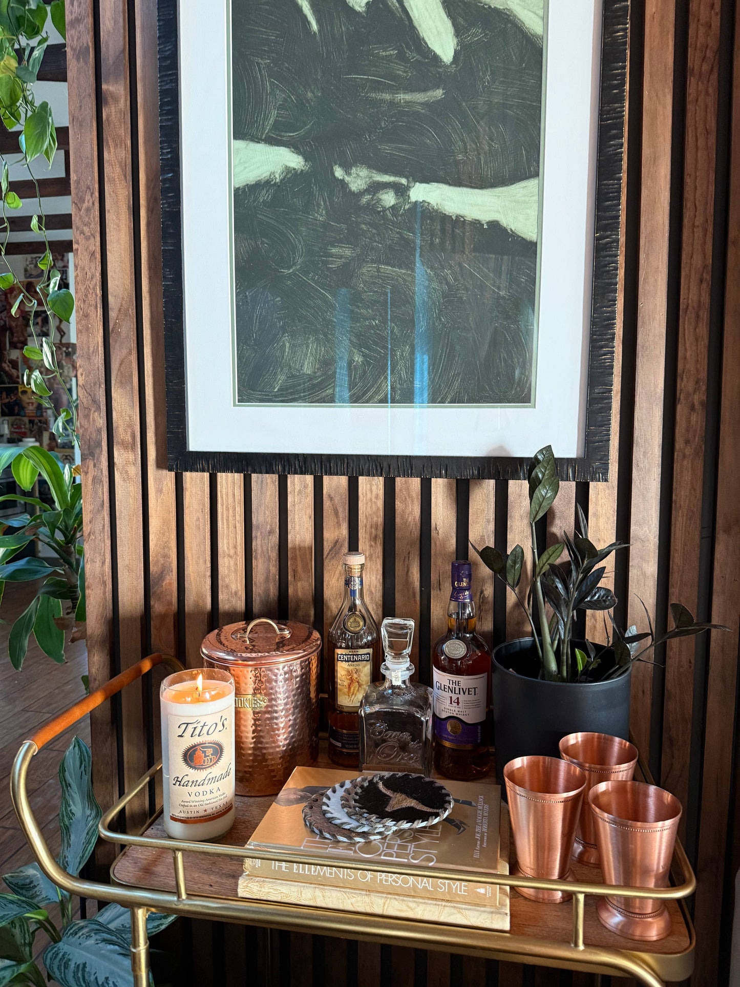 Recycled Titos Candle