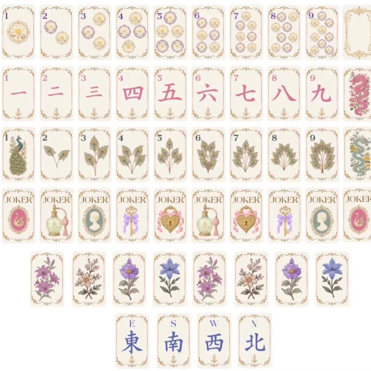 2026 (Limited Edition)Three-Layer Acrylic Mahjong Tiles