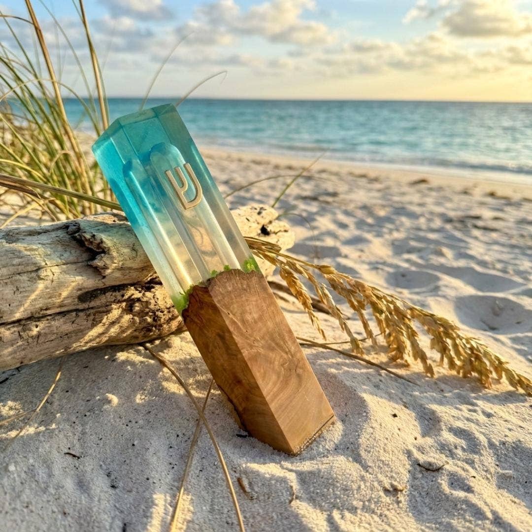 Ocean Resin Mezuzah
