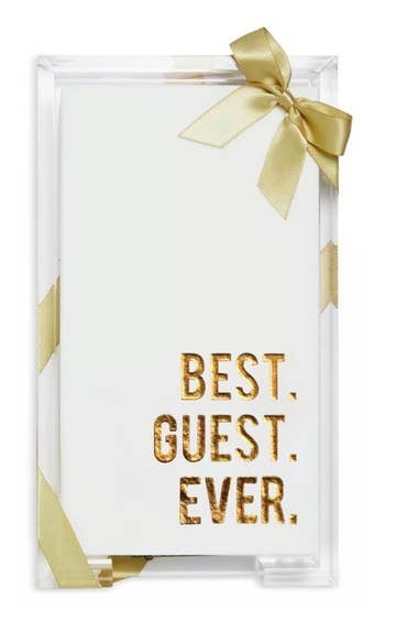 Acrylic Tray with Guest Towels (3 Choices)