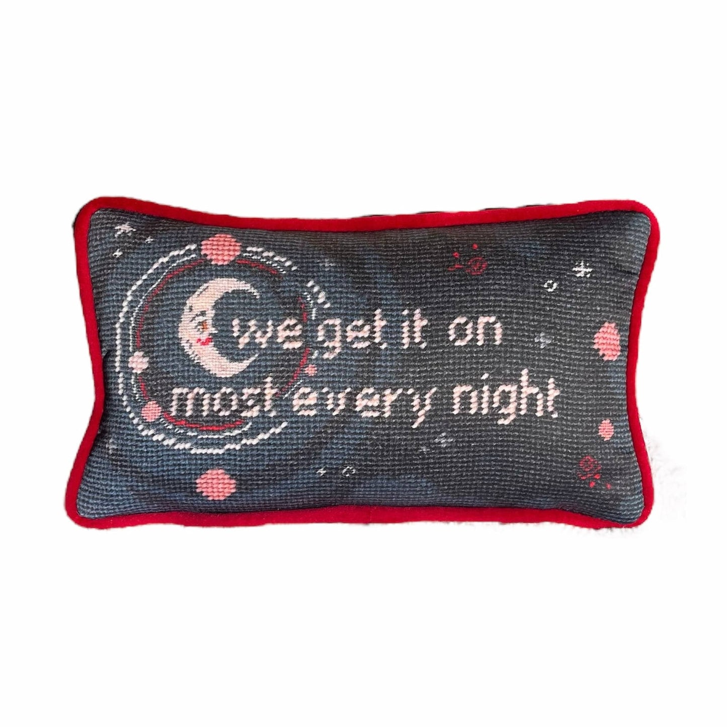 Organic cotton sateen DANCING IN THE MOONLIGHT custom pillow