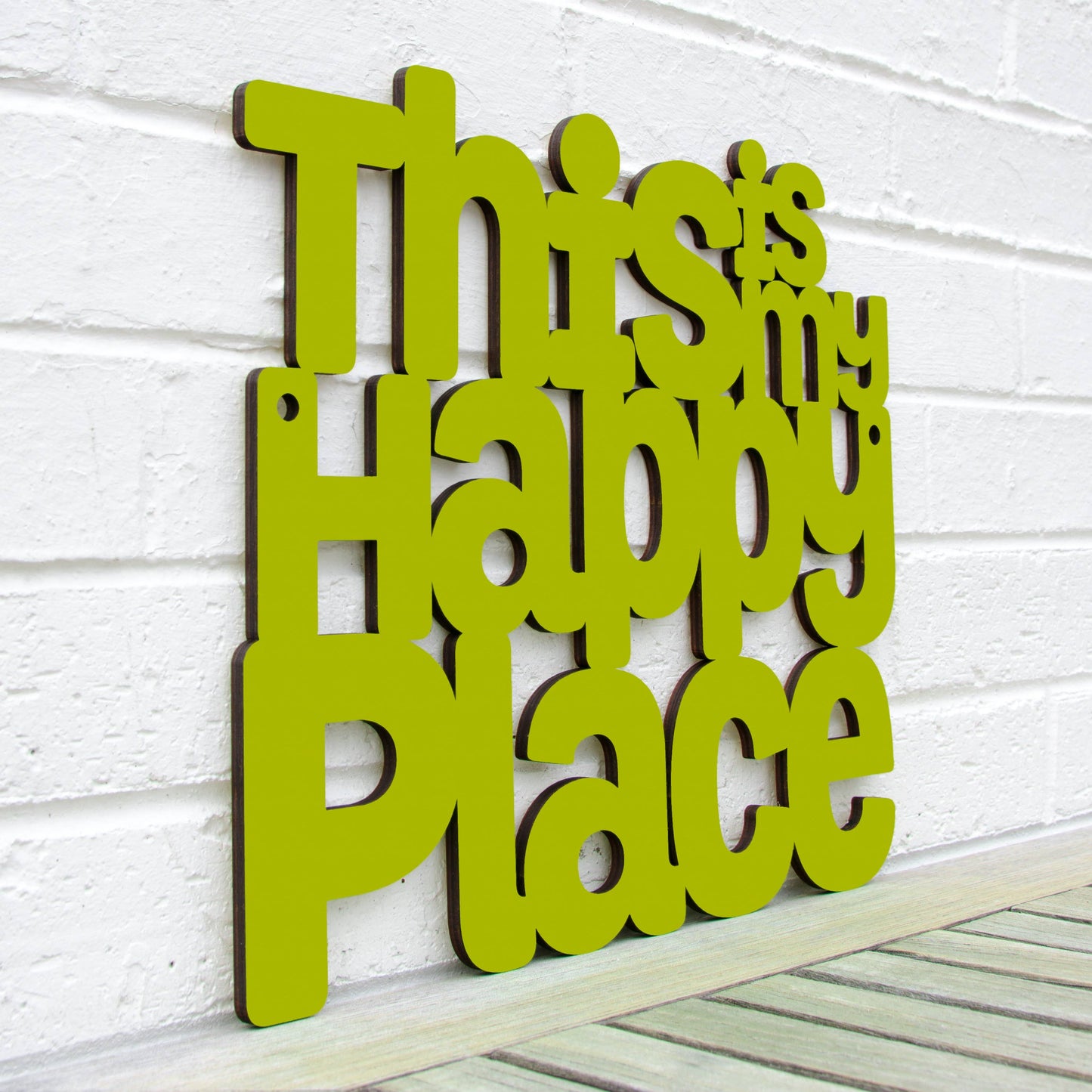 This Is My Happy Place Laser Cut Wood Wall Decor