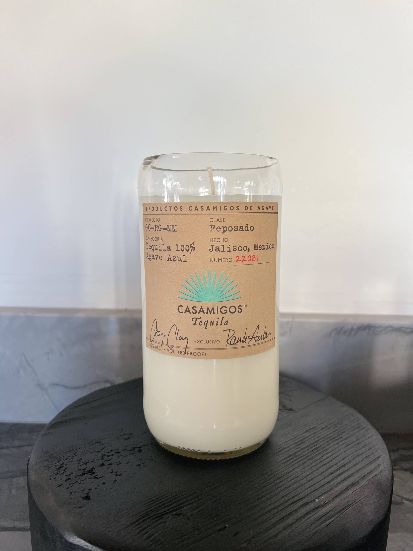 Recycled Casamigos Reposado Novelty Candle