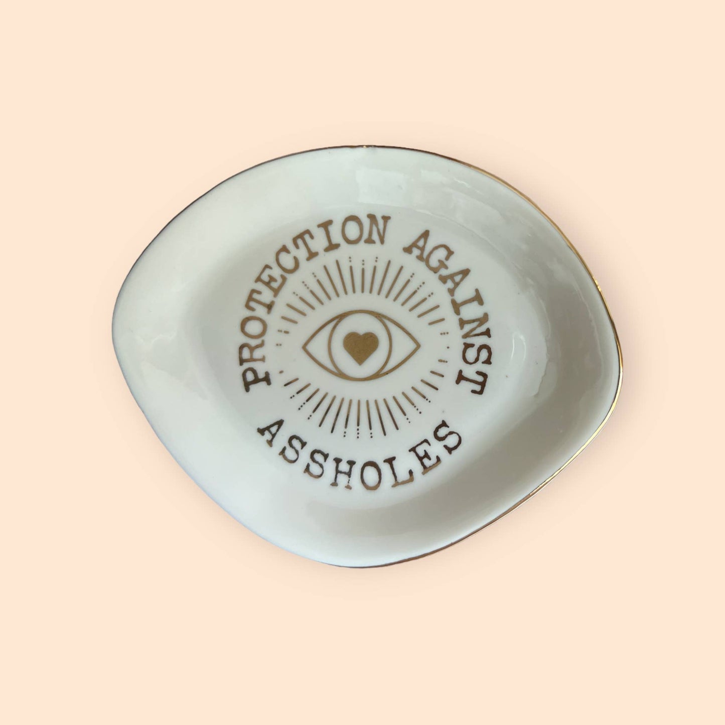 "Protection from Assholes" Trinket Dish