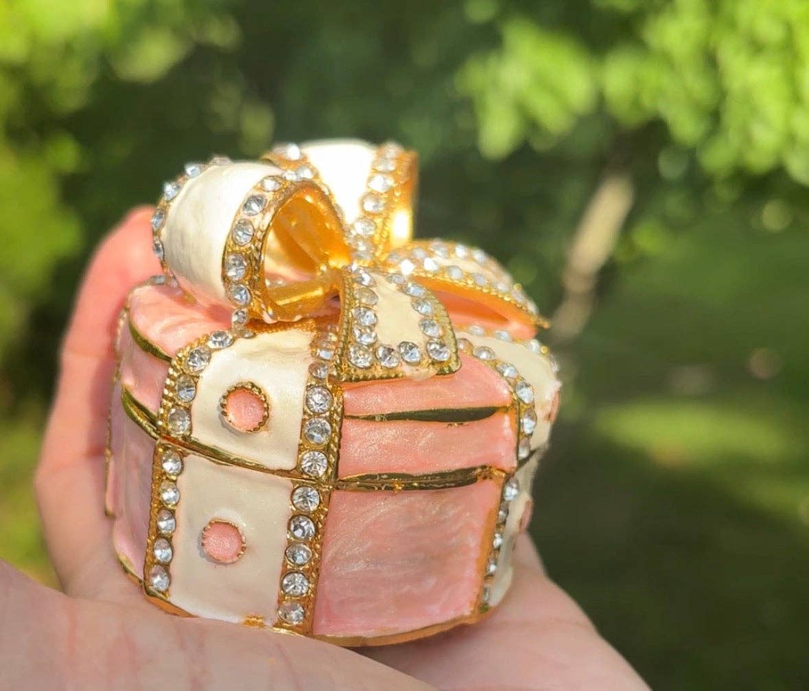 Enamel Crystal Ring Boxes