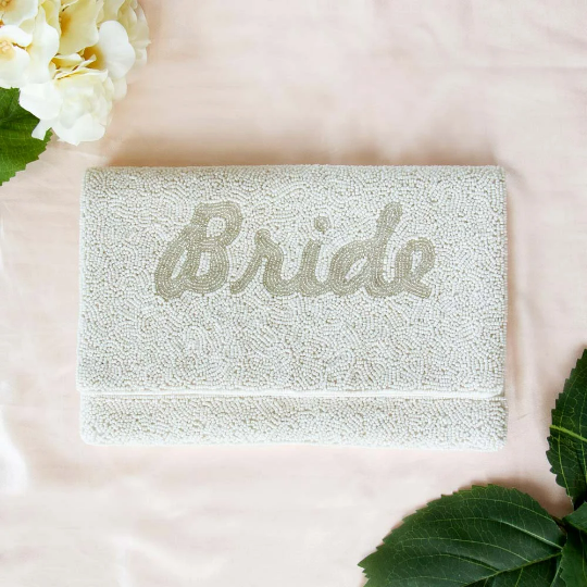 Bride Clutch Bag, White Purse